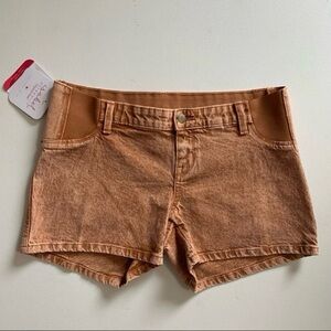 Isabel Maternity Shorts Size 6 Acid Wash Denim Maternity Shorts NWT